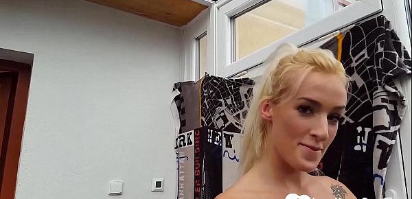 Hot stepsister at the gym shows off naked